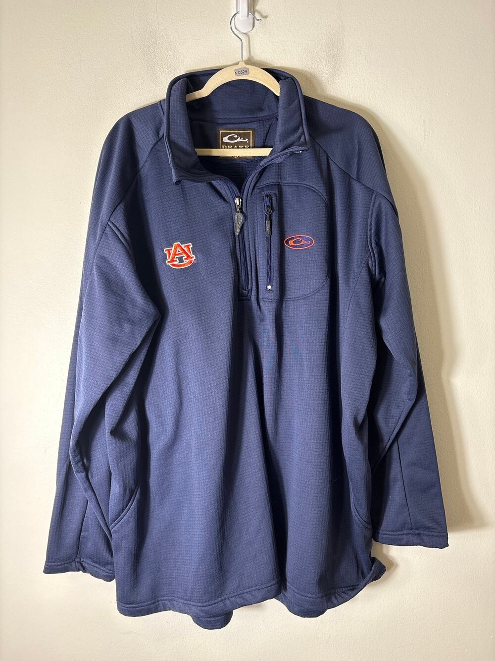 Mens Drake Long Sleeve Quarter Zip Auburn Pull Over Sz 2X